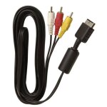 Cordon de cble audio vido av rca a / v 6z pour slim playstation ps1 ps2 ps3