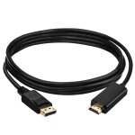 Cordon de c�ble dp vers hdmi 1, 8 m pour p�riph�riques d'interface displayport
