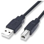 Cordon - c�ble usb type a / b / noir 1m / scanner imprimante hdd vers pc - mac