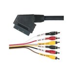 Cordon peritel male vers 6 rca males 1. 5m Cordon peritel male vers 6 rca males 1. 5m