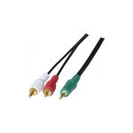 Cordon st�reo jack 3. 5 mm vers 2 x rca pc99 - 1, 8 m