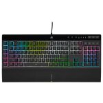 Corsair k55 rgb pro xt clavier gaming usb qwertz allemand noir