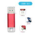 Couleur or usb3. 0 taille 512 aller cl� usb otg de type - c , support � m�moir lecteur flash haute vitesse ...