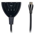 D2 diffusion - commutateur vid�o / audio - 3 x hdmi - de bureau