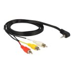 Delock - c�ble vid�o / audio - vid�o / audio composite - phono rca x 3 m�le pour mini jack 4 p�les m�le ...