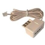 Dexlan - c�ble de t�l�phone - rj - 11 (m) - 3 m - beige