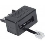 Dexlan - cble de tlphone - rj - 11 (m) - 3 m - non blind - noir