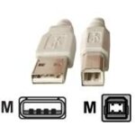 Dexlan - c�ble usb - usb (m) pour usb type b (m) - 1. 8 m