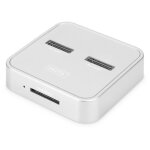 Digitus station d'accueil avec baies m. 2 pour ssd nvme + sata et lecteur de carte sd express, usb - ...