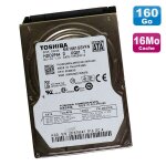 Disque dur 160go sata 2. 5  toshiba mk1661gsyfn hdd2f64 7200rpm pc portable 16mo