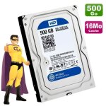 Disque dur 500go sata 3. 5  wd western digital caviar blue wd5000aakx 7200 16mo