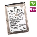 Disque dur 750go sata 2. 5  hitachi travelstar hts727575a9e364 7200 rpm 16mo