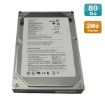 Disque dur 80go 3. 5  ide seagate barracuda 7200. 7 ata st380011a 7200 rpm 2mo
