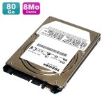 Disque dur 80go sata 2. 5  toshiba mk8052gsx hdd2h05 5400rpm pc portable 8mo