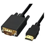Dlh - c�ble adaptateur - hdmi m�le pour hd - 15 (vga) m�le - 2 m - noir - support 1080 p 60 hz