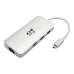 Eaton tripp lite series usb c docking station w / usb - a hub, 2x hdmi, vga, pd charging 1080p @ 60 hz, ...