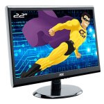 Ecran pc 21. 5  aoc e2250swdak 215lm00019 led vga dvi audio widescreen 16:9 vesa