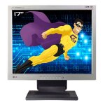 Ecran pc pro 17  lg flatron l1710s lb700g - rl vesa vga 5:4 1280x1024 argent�