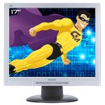 Ecran plat 17  lcd tft tn philips 170s8fs hns8170t vga dvi - d 1280x1024 vesa gris