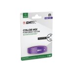 Emtec c410 color mix - cl� usb - 8 go - usb 2. 0