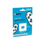 Emtec gaming - carte m�moire flash - 256 go - a1 / video class v30 / uhs - i u3 - microsdxc uhs - i - ...