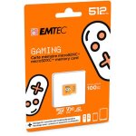 Emtec gaming - carte mmoire flash - 512 go - a2 / video class v30 / uhs - i u3 - microsdxc uhs - i - ...