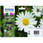 Epson multipack 18 (p�querette) - pack de 4 cartouches d'encre - noir, jaune, cyan, magenta