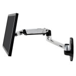 Ergotron lx wall mount lcd arm - kit de montage (bras articul, socle de fixation, supports d'extension) ...