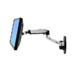 Ergotron lx wall mount lcd arm - kit de montage (bras articul, socle de fixation, supports d'extension) ...