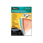 Fellowes - a4 (210 x 297 mm) - 200 microm�tres fum� - 100 unit�s couverture � reliure pvc - pour fellowes ...