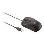Fujitsu m520 - souris - droitiers et gauchers - optique - 3 boutons - filaire - usb - noir - pour celsius ...