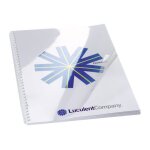 Gbc hiclear - a4 (210 x 297 mm) - 200 micromtres clair - 100 units couverture  reliure pvc