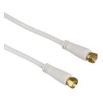 Hama 00122509 c�ble coaxial 5 m f blanc