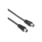 Hama - 75043571 - cable antenne 9, 52 mm m f - 85db - blindage renforce - 1, 5 m - noir