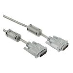 Hama dvi connecting cable dual link dvi plug - dvi plug, 1. 8 m c�ble dvi 1, 8 m gris
