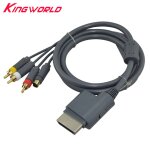 Haute qualit s vido composite av rca cble audio vido plomb pour microsoft pour xbox 360 tv jeu