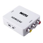 Hd 1080 p hdmi av / rca cvbs adaptateur mini hdmi2av vido converter box pour ntsc / ps3 / pc / magntoscope ...