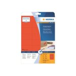 Herma special - papier - mat - auto - adh�sif permanent - rouge - 70 x 37 mm 480 �tiquette(s) (20 feuille(s) ...