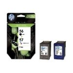Hp 56 / 57 combo pack - pack de 2 - noir, couleur (cyan, magenta, jaune) - originale - cartouche d'encre ... Hp 56 / 57 combo pack - pack de 2 - noir, couleur (cyan, magenta, jaune) - originale - cartouche d'encre ...