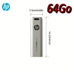 Hp cl� usb 3. 2 haute vitesse, cl� usb en m�tal, cl� usb de stockage externe, personnalit� cr�ative, ...