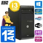 Hp pro 3500 series mt - windows 10 - i3 16go 240go ssd - ordinateur tour bureautique pc