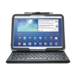Kensington keyfolio pro - clavier et �tui - sans fil - bluetooth - fran�ais - noir - pour samsung galaxy ...