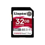 Kingston canvas react plus - carte mmoire flash - 32 go - video class v90 / uhs - ii u3 / class10 - ...