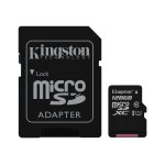 Kingston canvas select - carte mmoire flash (adaptateur microsdxc vers sd inclus(e)) - 128 go - uhs ...