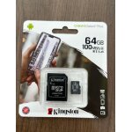 Kingston canvas select plus carte micro sd sdcs2 / 64gb class 10 adaptateur inclus
