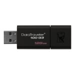 Kingston datatraveler 100 g3 - cl usb - 128 go - usb 3. 0 - noir