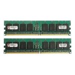 Kingston valueram - ddr2 - kit - 1 go: 2 x 512 mo - dimm 240 broches - 667 mhz / pc2 - 5300 - cl5 - 1. ...
