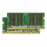 Kingston valueram - ddr2 - kit - 4 go: 2 x 2 go - so dimm 200 broches - 800 mhz / pc2 - 6400 - cl6 - ... Kingston valueram - ddr2 - kit - 4 go: 2 x 2 go - so dimm 200 broches - 800 mhz / pc2 - 6400 - cl6 - ...