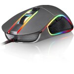 Klim aim souris de jeu chroma rgb - precise - usb filaire - 500 � 7000 dpi ajustables - boutons programmables ...