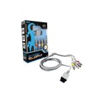 Kmd - cble vido / audio - vido composante / audio - connecteur de sorties av multiples nintendo wii ...